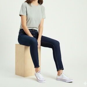 Componix Jeans Skinny Midrise Dark Wash Blue 8 Ankle Casual Stretch